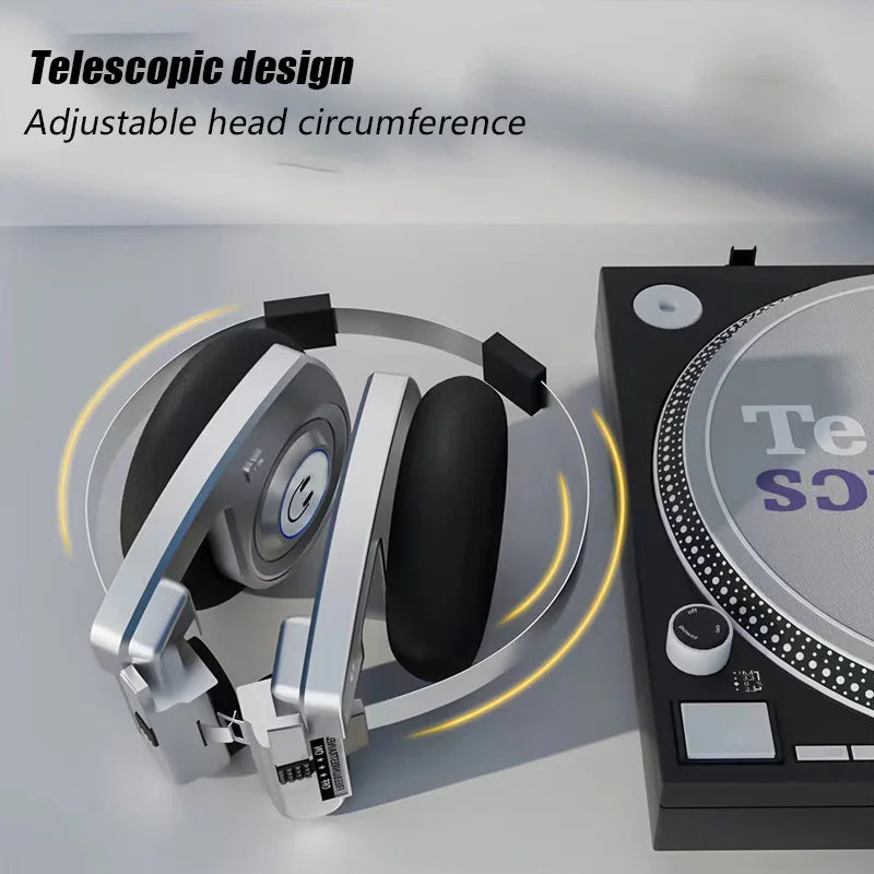 Retro Wireless Bluetooth Headphones with Stereo Microphone HIFI Sound Foldable Noise Cancelling Headsets for Music & Gaming